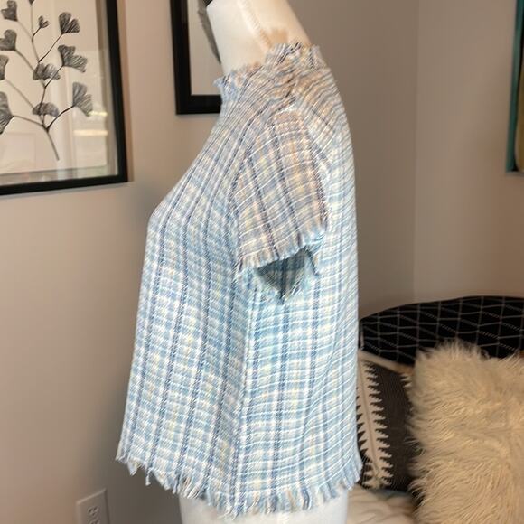 Lili Sidonio Molly Bracken cropped tweed blouse - Picture 4 of 11